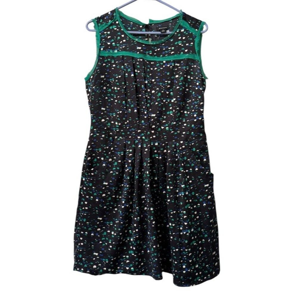 I Heart Ronson Womens Dress‎ Size 12 Pockets Side Buttons Sleeveless Knee Frayed